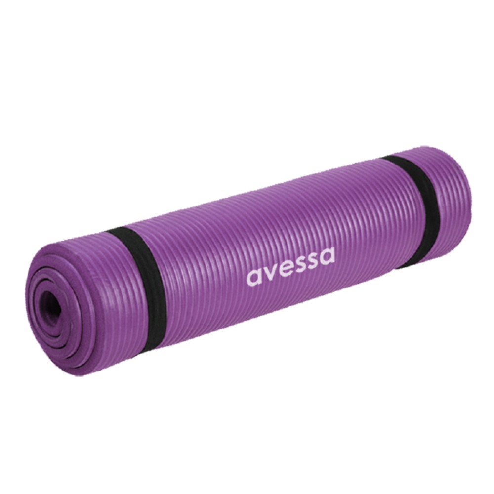 Avessa 10 mm Pilates Minderi & Yoga Mat Mor